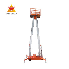 250kg Dual Mast Material Lift Table Aluminium Alloy Platform Aerial Lifter Towable